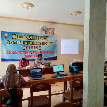 Desa Samaran Adakan Pelatihan Sistem Informasi Desa